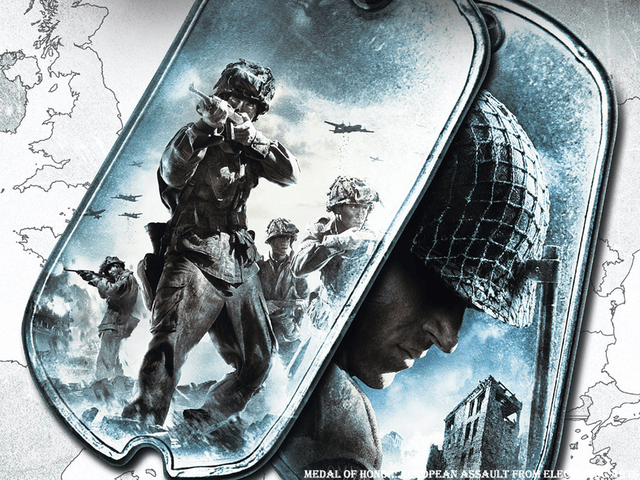 Medal of Honor European Assault title screen for Xbox